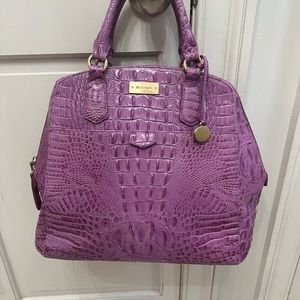 Brahmin Bag - Pink Satchel with Adjustable Strap